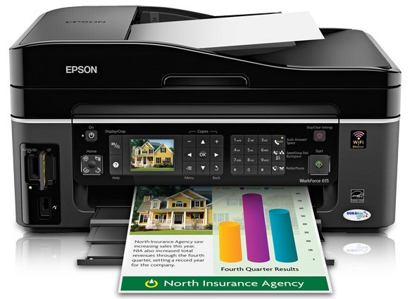 Epson WorkForce 615 Driver, Install Manual, Software Download