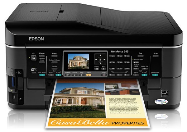 Epson WorkForce 645 Driver, Install Manual, Software Download