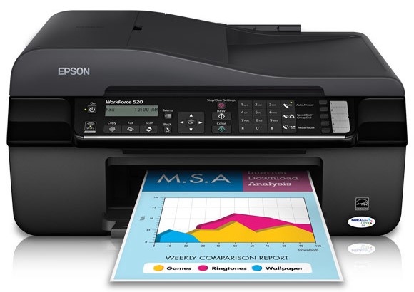 Epson WorkForce 520 Driver, Install Manual, Software Download